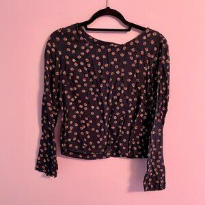 Polka Dot Top With Back Detail